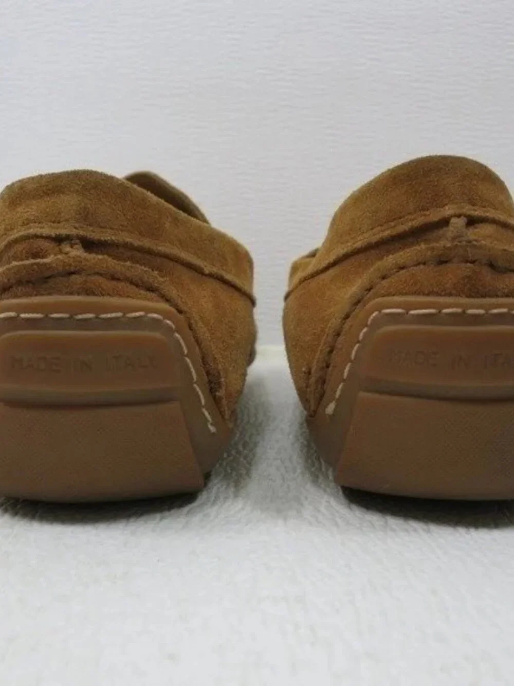 Saks Fifth Avenue Suede Leather Driving Moccasins Casual Footwear Men's Shoes 8